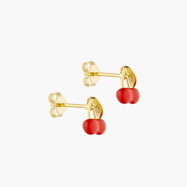 Darling Ohrstecker enamel collection, vergoldetes Silber (set of 2 pcs)