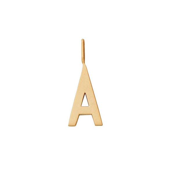 Archetyp Initial Anhänger A–Z 16mm 18k vergoldet von Design Letters