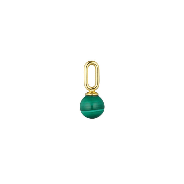 Steintropfen-Anhänger 5mm (18k Vergoldet)