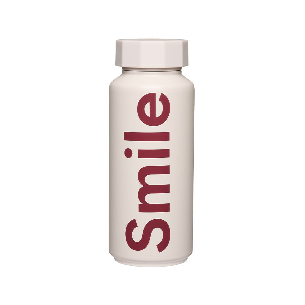 Thermoflasche Ton-auf-ton - pale beige smile