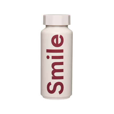 Thermoflasche Ton-auf-ton - pale beige smile