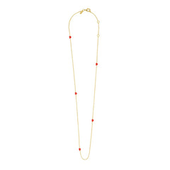 Little Big Love Multiple Hearts Halskette - vergoldetes Silber