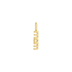 Vocabulary charm, gold plated - MOM