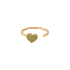 Emaille Herz Ring