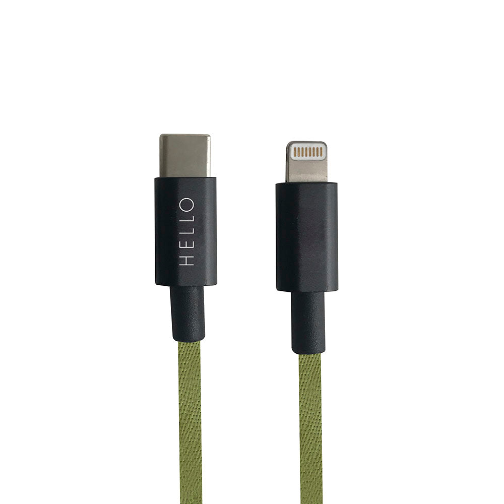 Kabel - USBC zu Lightning 1m Mfi/Apple-zertifiziert, Länge: 1 m, Material: geflochtenes Ballistic-Nylon 