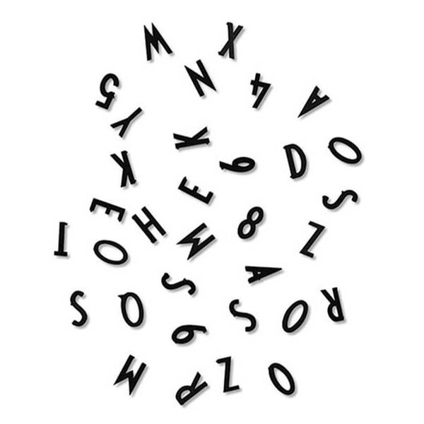 Klein buchstaben und zahlen von Design Letters