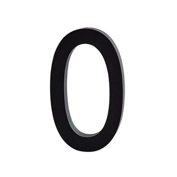 Alu Zahlen 50mm – Hausnummer aus Aluminium, Schwarz