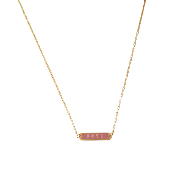 Word Candy Tag Halskette