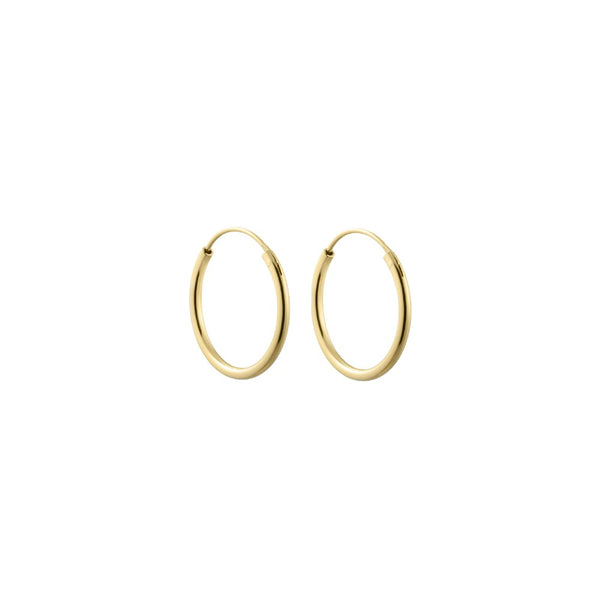 DL Hula Hoops 18mm vergoldet (set of 2 pcs)