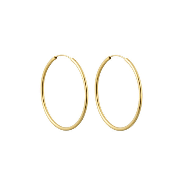 DL Hula Hoops 30mm vergoldet (set of 2 pcs)