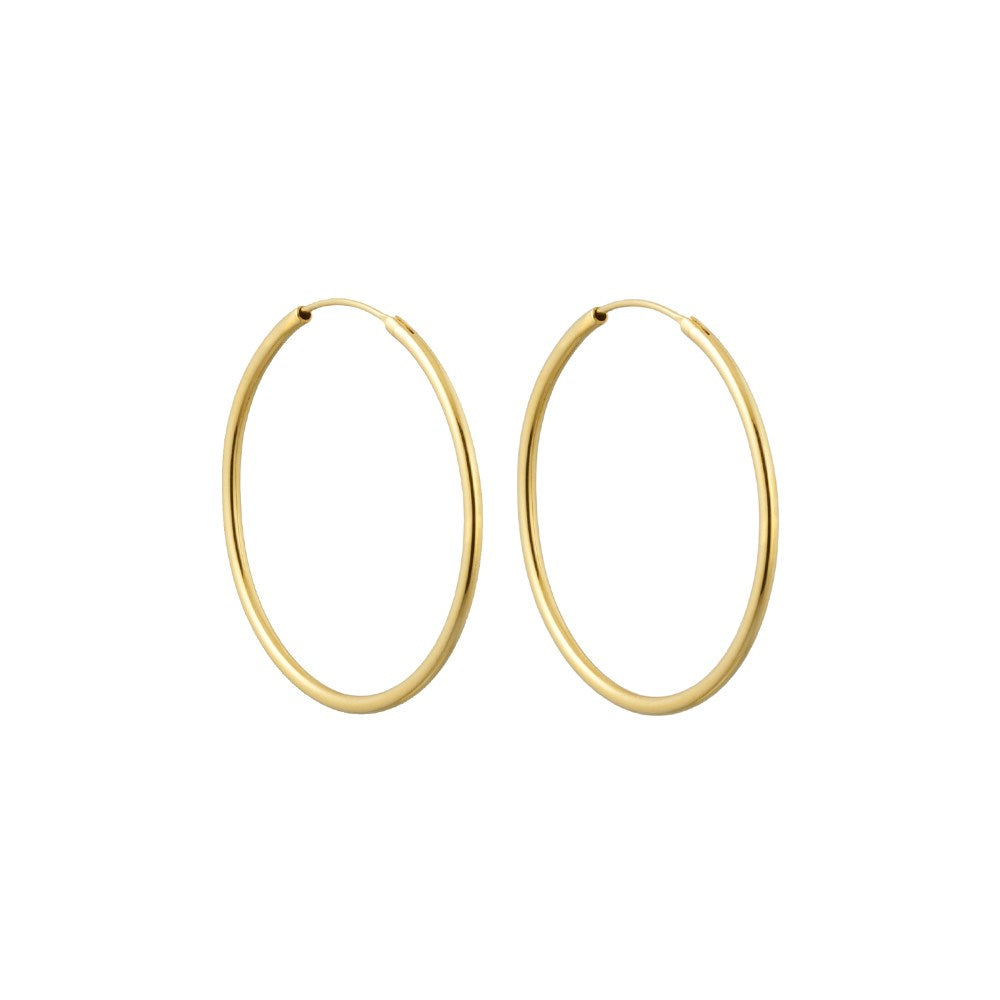 DL Hula Hoops 30mm Gold plated (set of 2 pcs)