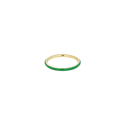 Klassischer Stack Ring Grün