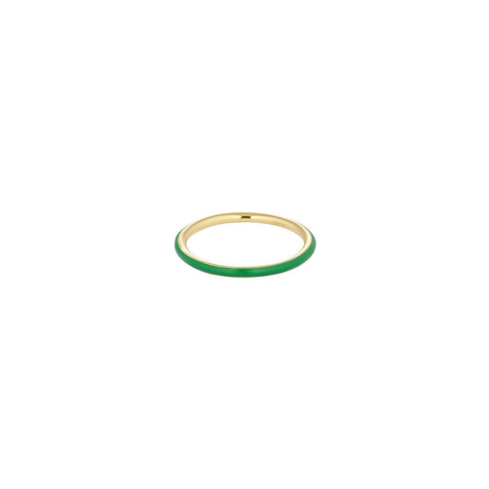 Klassischer Stack Ring Grün